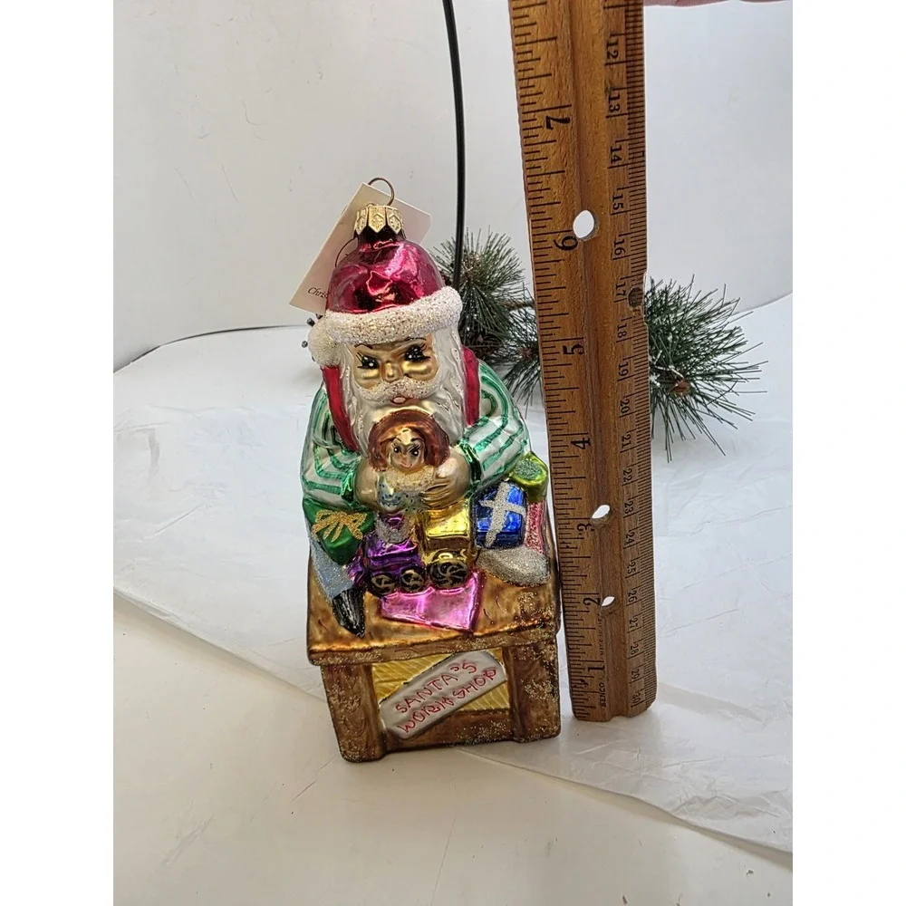 Christopher Radko Santa's Workshop 1997 97-231-0 Glass Ornament Poland 6